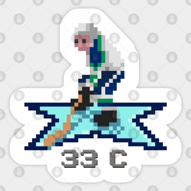 16-Bit H.Sedin Sticker by Beerleagueheroes.com Merch Store